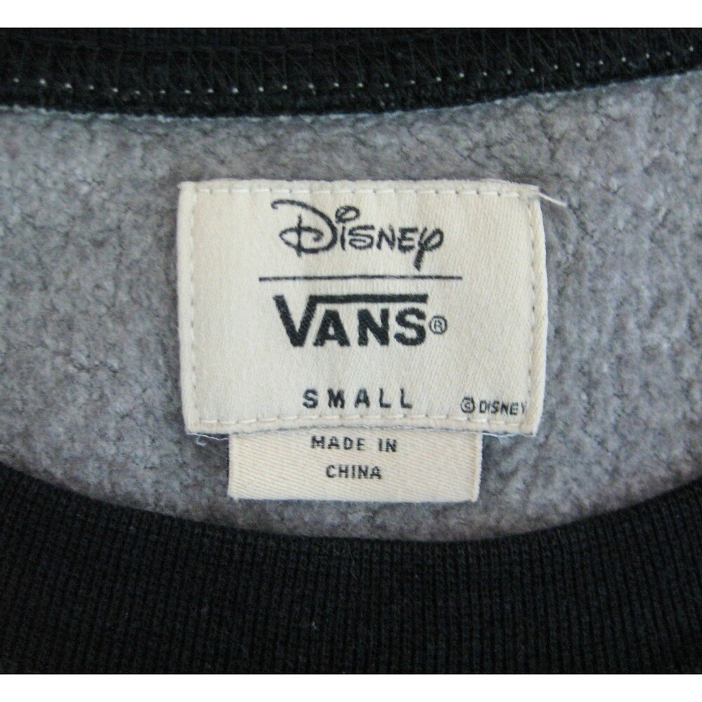 MINNIE MOUSE Women's (Size Small) Gray Disney Vans Graphic Sweatshirt Shirt Top - Picture 3 of 4